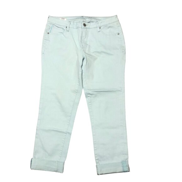 JagJeans Ankle Pants Womens Size 8 x 29 Light Blue Stretch Denim Spring Summer - Picture 2 of 7